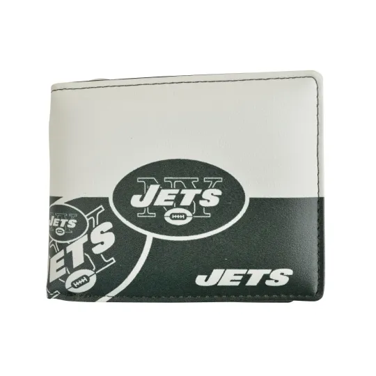 Discover football New York Jets Team Men Leather Wallet Gift For Him