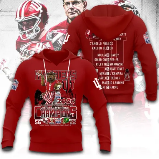 Discover Hoosiers Football National Championship 3D Hoodie