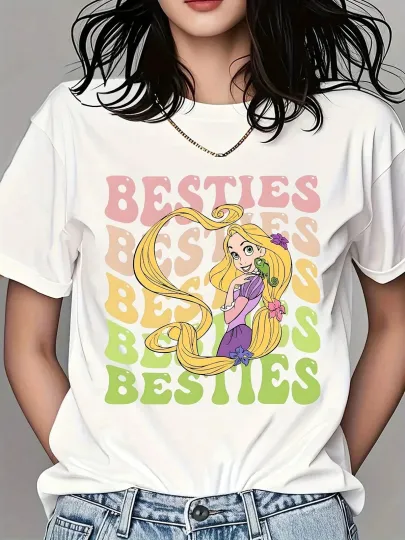 Discover Disney Rapunzel Besties T-Shirt, Gift For Friends