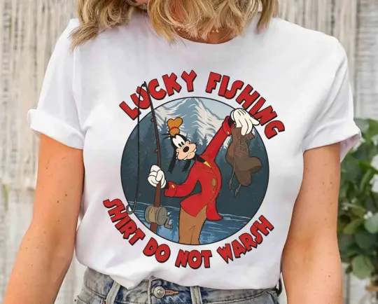 Discover Disney A Goofy Movie Lucky Fishing T-Shirt, Gift For Friends