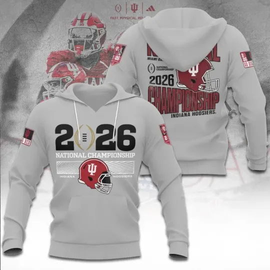 Discover Hoosiers Football 2026 National Championship 3D Hoodie