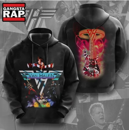 Discover van Rock Band Graphics 3D Hoodie Unisex Fan Gift
