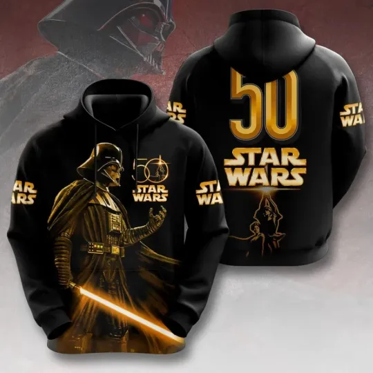 Discover Star Wars A New Hope 50th Anniversary Hoodie 3D Apparel Darth Vader