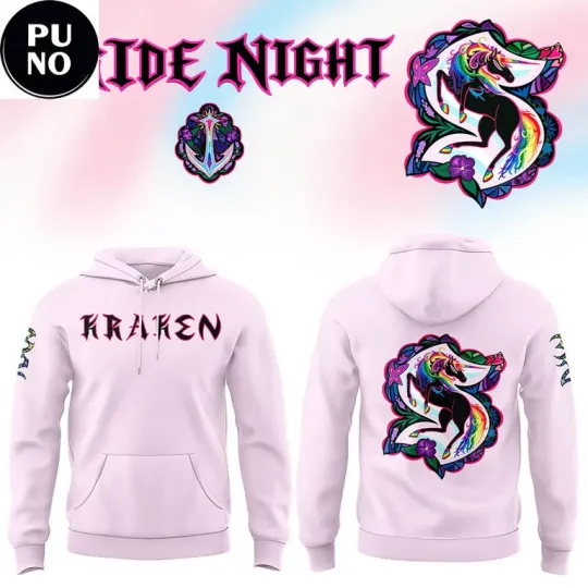 Discover Seattle Kraken Pride Night 2026 Pink 3D Hoodie – Inclusive Hockey
