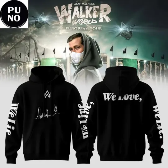 Discover A Walker Walkerworld Tour We Live We Love We Lie 3D Hoodie