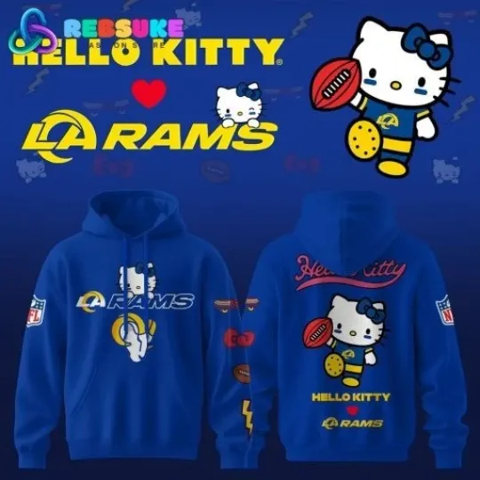 Discover LA Ram x Hello 1Kitty Limited Edition 3D Hoodie Unisex