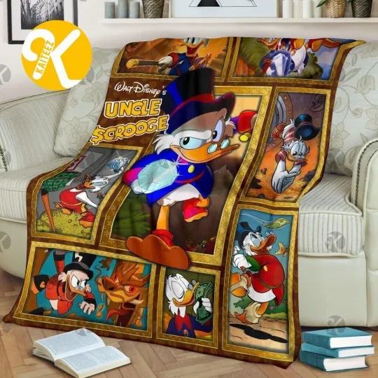 Discover Uncle Scrooge Blanket, Uncle Scrooge Cartoon Movies Fleece, Sherpa Blanket Gifts