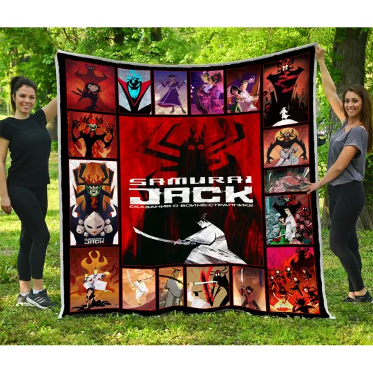 Samurai Jack Quilt, Samurai Jack TV Series Quilt Blanket Soft and Cozy