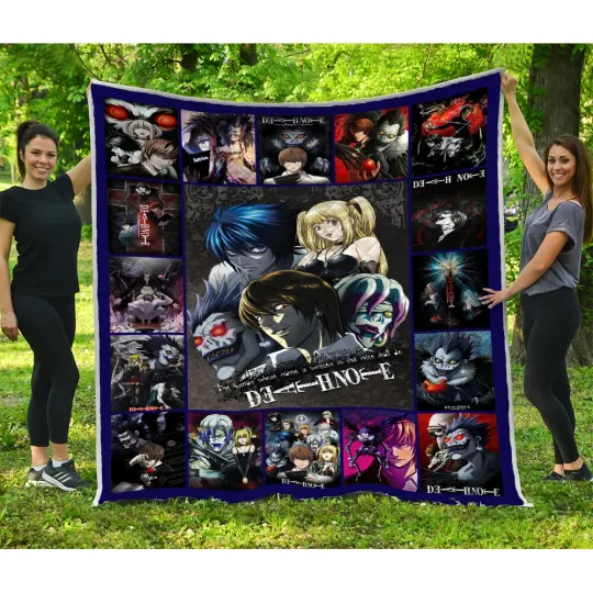 Discover Death Notte Quilt, Death Notte Manga Anime Quilt Blanket Soft and Cozy Luxury