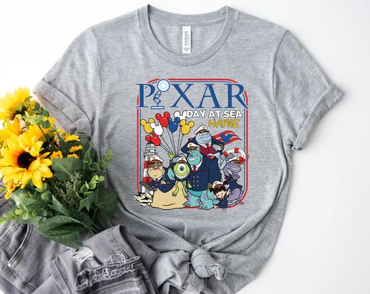 Discover Custom Disney Cruise Line Pixar Day At Sea 2026 Shirt, Disney Monsters Inc Family Cruise Trip, Toy Story Inside Out  Cruise Trip UNAM14