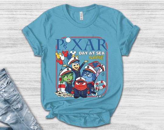 Discover Custom Disney Cruise Line Pixar Day At Sea 2026 Shirt, Disney Inside Out Family Cruise Trip Tee,  Monsters Inc Cruise Trip UNAM13