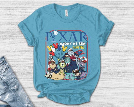 Discover Custom Disney Cruise Line Pixar Day At Sea 2026 Shirt, Disney Monsters Inc Family Cruise Trip, Toy Story Inside Out  Cruise Trip UNAM14