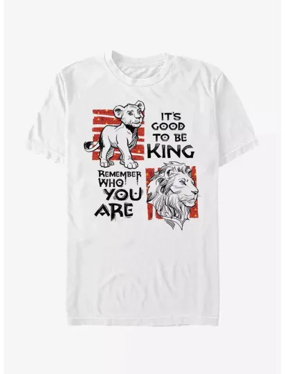 Discover Disney The Lion King It's Good To Be King White T-Shirt