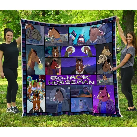 Discover BoJack Horseman Quilt, BoJack Horseman TV Series Quilt Blanket Soft and Cozy