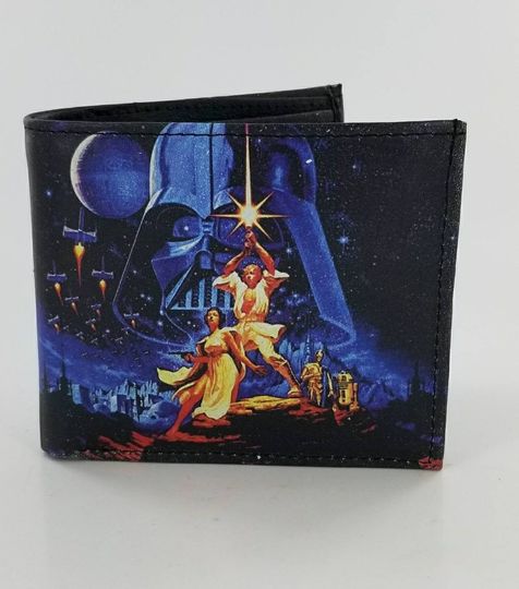 Discover Sci Fi Leather Bifold Wallet - Genuine Handcrafted Movie-Inspired Leather Wallet for Men