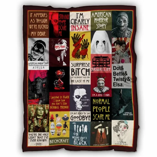 Discover American Horror Story Blanket, American Horror Story TV Series Fleece, Sherpa