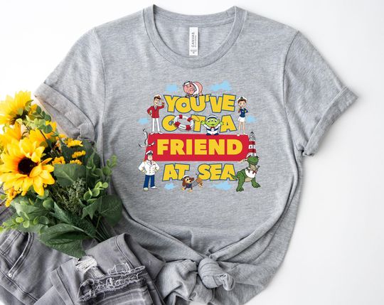 Discover Retro Toy Story Cruise Shirt You've Got A Friend At Sea Tee, Disney Cruise Line Pixar Day At Sea 2026 Shirt