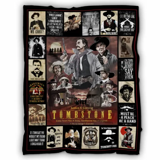 Discover Tombstone Blanket, Tombstone Movies Fleece, Sherpa Blanket Soft and Cozy
