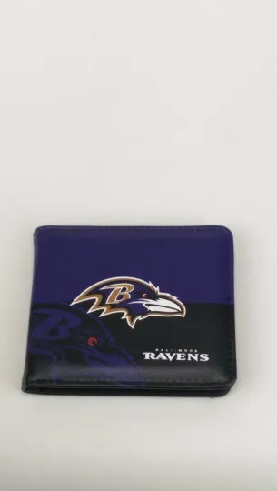 Baltimore Ravens Bifold Men's Wallet Vegan Leather Accessories