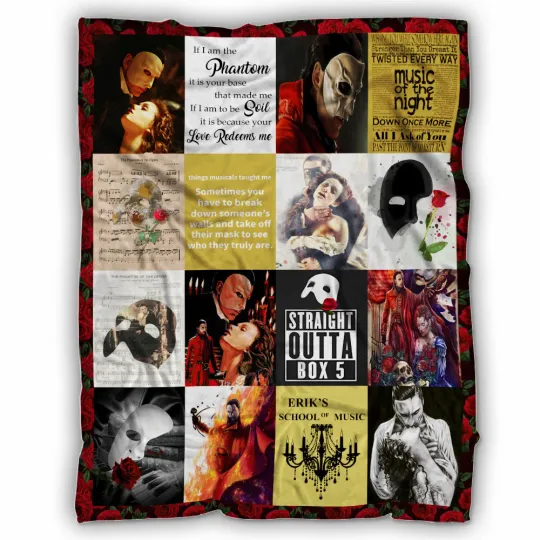 Discover Phantom Of The Opera Blanket, Phantom Of The Opera Fleece, Sherpa Blanket