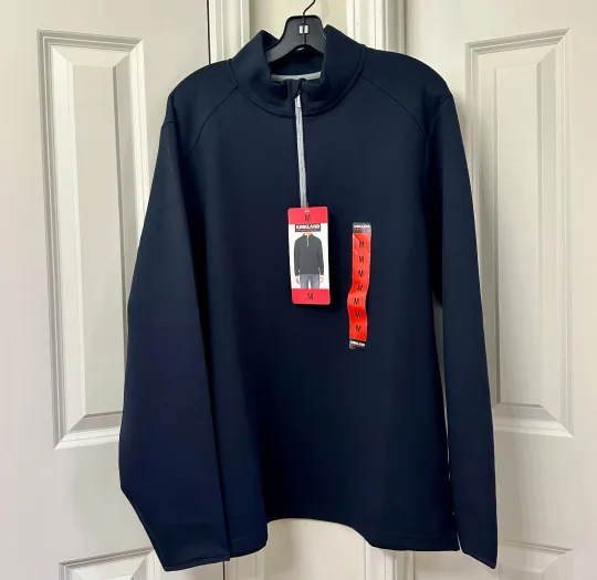 Discover Kirkland Signature Men’s 1/2 Zip Pullover , UPF 50+ , Black
