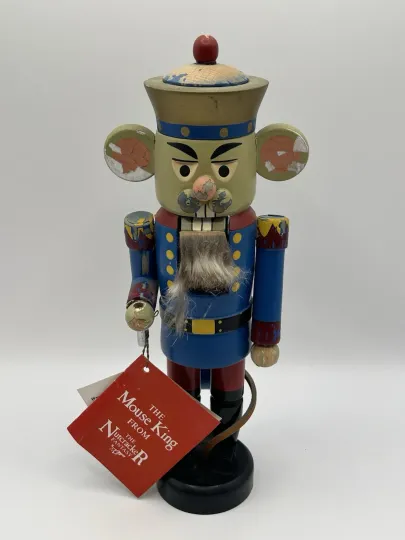 Discover Erzgebirgische Volkskunst German Nutcracker The Mouse King (READ DESCRIPTION)