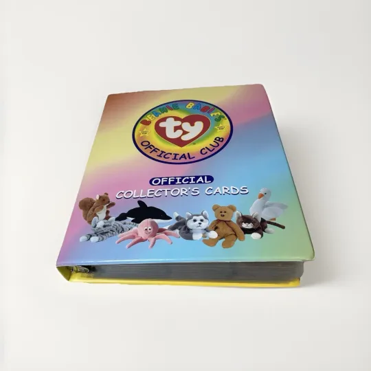 Discover Ty Beanie Baby Babies trading card binder plus Over 450 trading cards variety