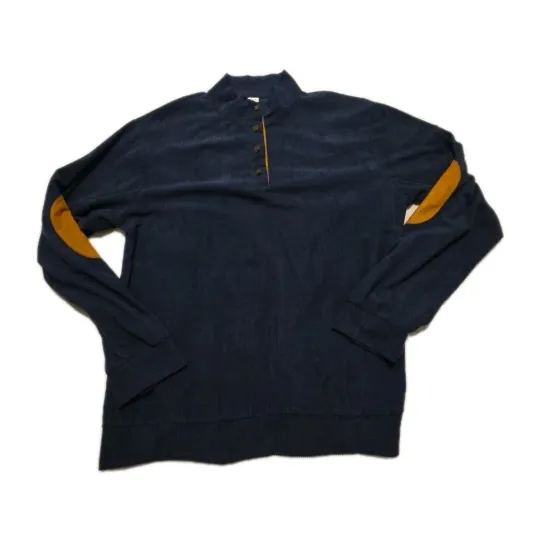 Discover Unbranded Men's Corduroy Button Up Pullover Sweatshirt With A Stand Up Collar Lg