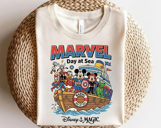 Discover Marvel Day At Sea Custom Disney Ship Magic Wonder Destiny Comfort Color Shirt