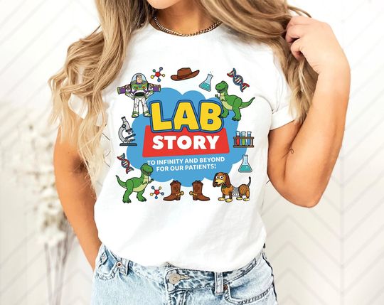 Discover Lab Week 2026 Toy Story Shirt, Lab Story Science Team Tee, Funny Lab Week Outfit