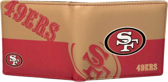 San Francisco 49ers Leather Bifold Wallet for Men