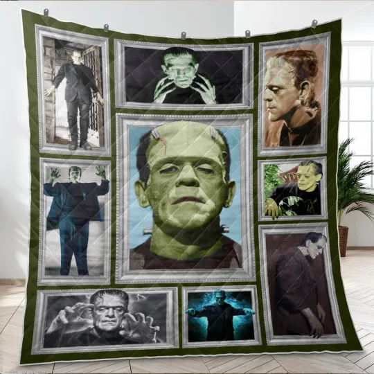 Discover Frankenstein Quilt, Frankenstein - Shelley Mary Quilt Blanket Soft and Cozy