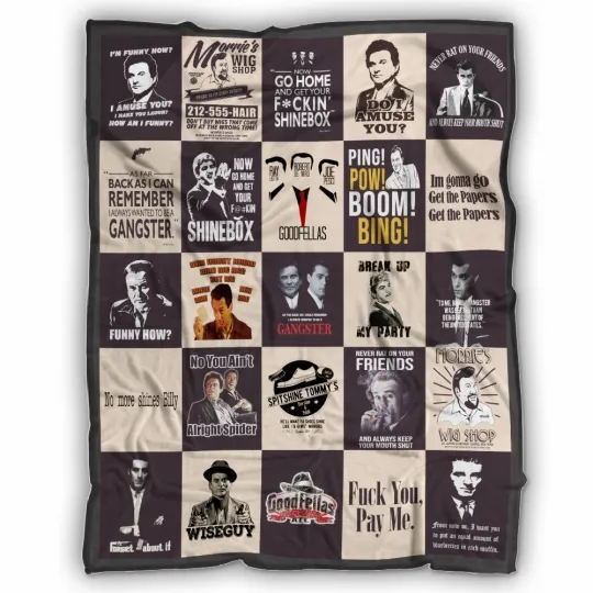 Goodfellas Blanket, Goodfellas Movies Fleece, Sherpa Blanket