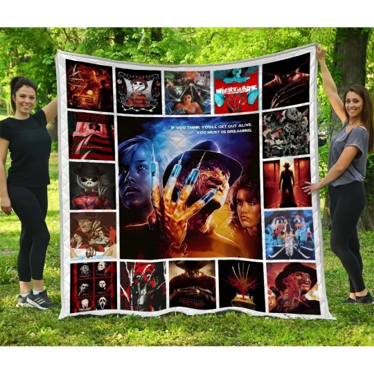 A Nightmare on Elm Street Quilt, Freddy Krueger Quilt Blanket