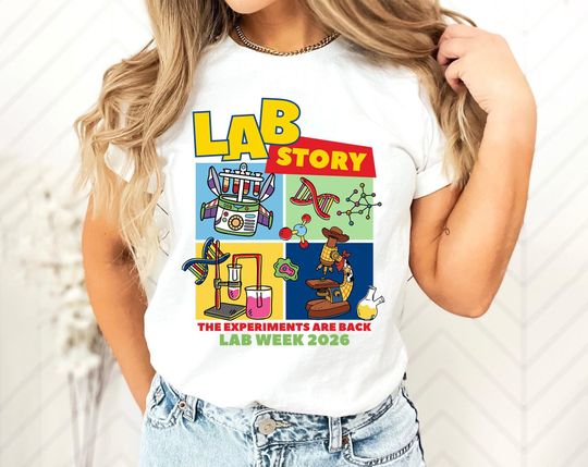Discover Lab Week 2026 Toy Story Shirt, Lab Story Science Team Tee, Funny Lab Week Outfit