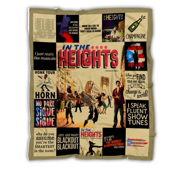 Discover In The Heights Blanket, In The Heights Movies Fleece, Sherpa Blanket