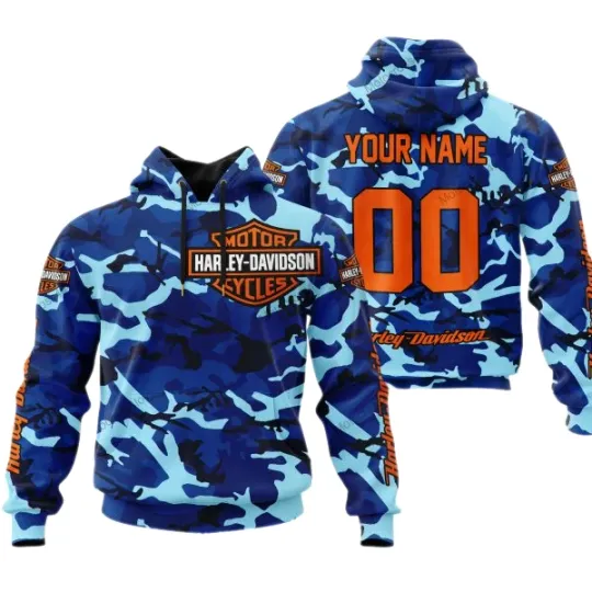 Discover Personalized Harley Racing Davidson 3D Hoodie , Unisex Adults S-5XL