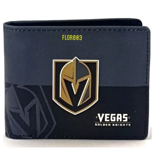 Vegas Golden Knights NHL Men's Leather Bifold Wallet