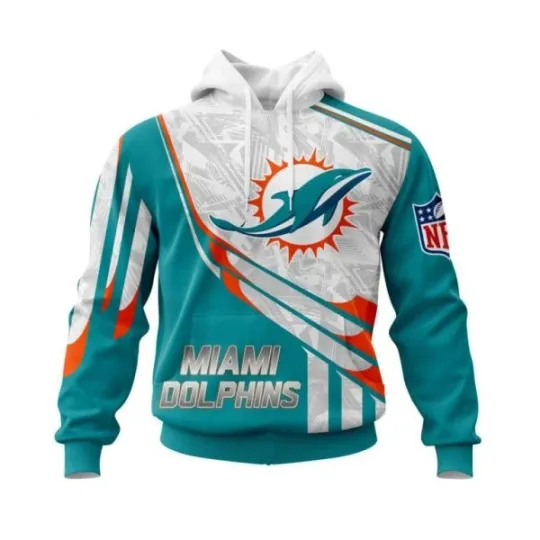 Discover Personalized Miami Football Team Dolphinss Hoodie Lightweight Adults S-5XL