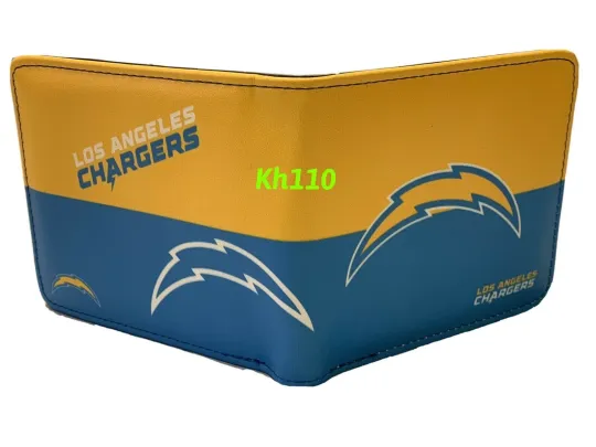 Los Angeles Chargers Men's Printed Logo Bifold Wallet