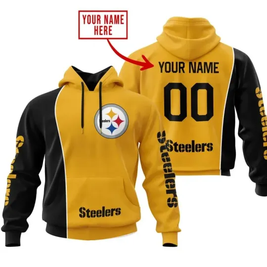 Discover Personalized Pittsburgh Football Team Steelerss Hoodie Lightweight Adults S-5XL