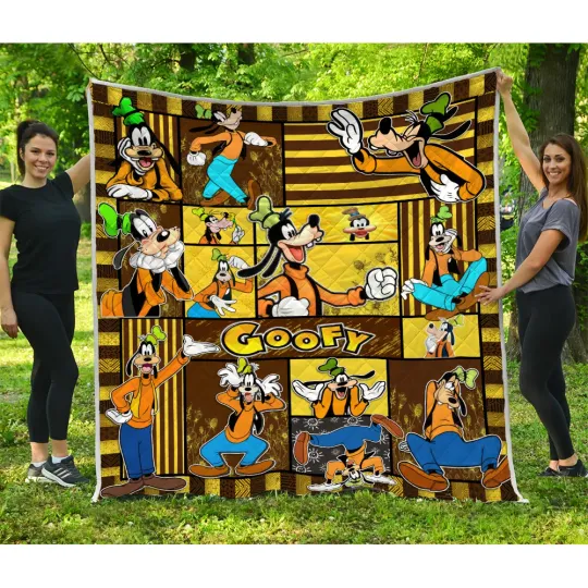 Discover Goofy Quilt, Goofy  Quilt Blanket Goofy Cartoon Characters Gift
