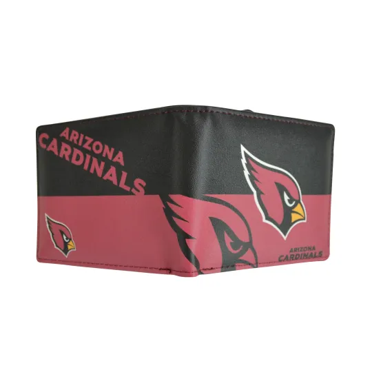 Discover Arizonna Cardinals Bifold Wallet with Graphic Logo - Synthetic Leather, Men's Wallets