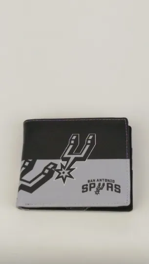Discover San Antonio Spurs NBA Licensed Bifold Wallet Vegan Leather