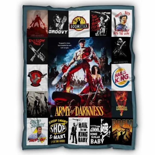 Discover Army of Darkness Blanket, Army of Darkness Movies Fleece, Sherpa Blanket