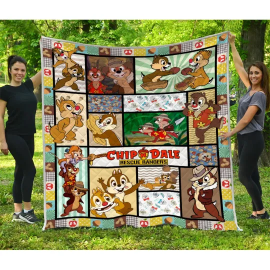 Discover Chip 'n Dale Quilt, Chip And Dale Cartoon Movie Quilt Blanket