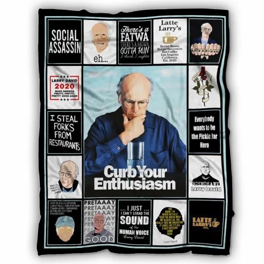 Discover Curb Your Enthusiasm Blanket, Curb Your Enthusiasm TV Fleece, Sherpa Blanket