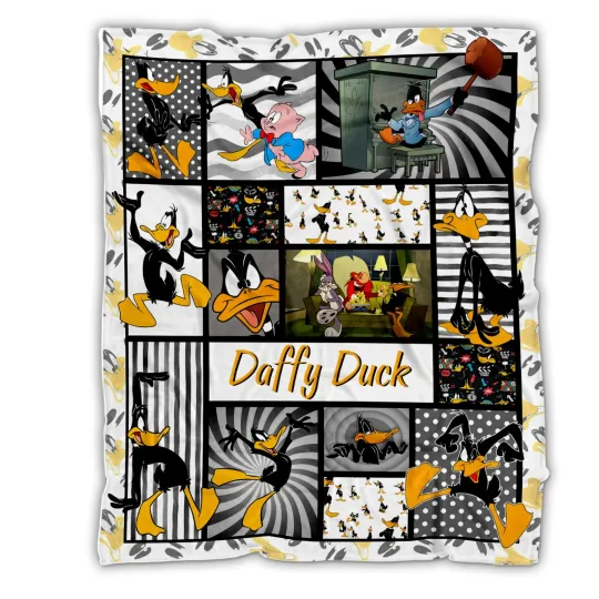 Discover Daffy Duck Blanket, Looney Tunes TV Series Fleece, Sherpa Blanket