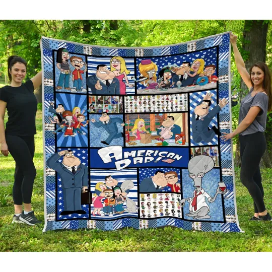 American Dad Quilt, American Dad! TV Series Quilt Blanket