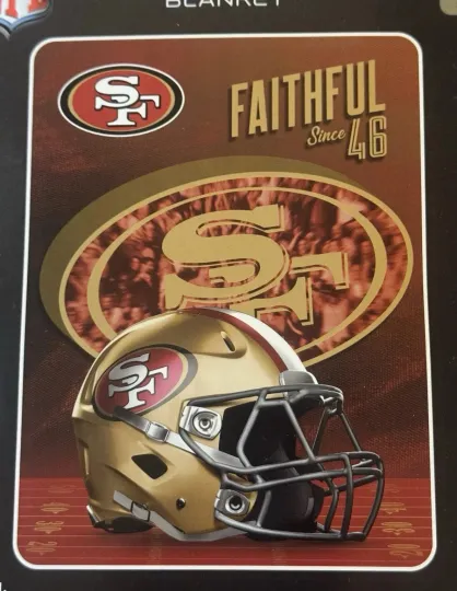 San Francisco 49ers Faithful Silk Throw Blanket
